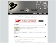 Tablet Screenshot of hidereveal.ncottin.net
